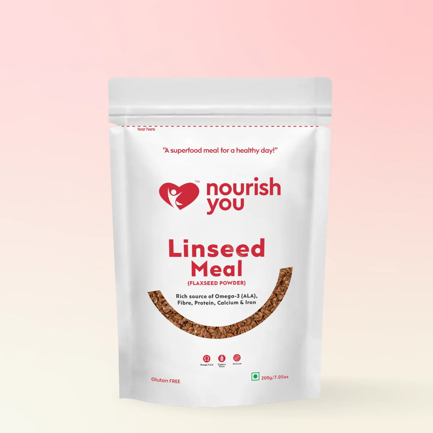 NOURISH LINSEED MEAL 200 GM