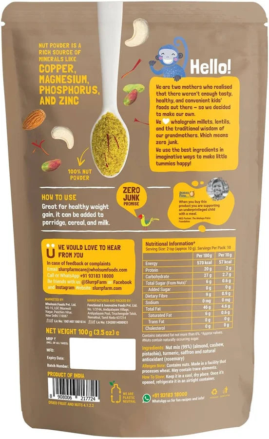 SLURRP FARM NUT POWDER (PACK OF 1) 100 GM