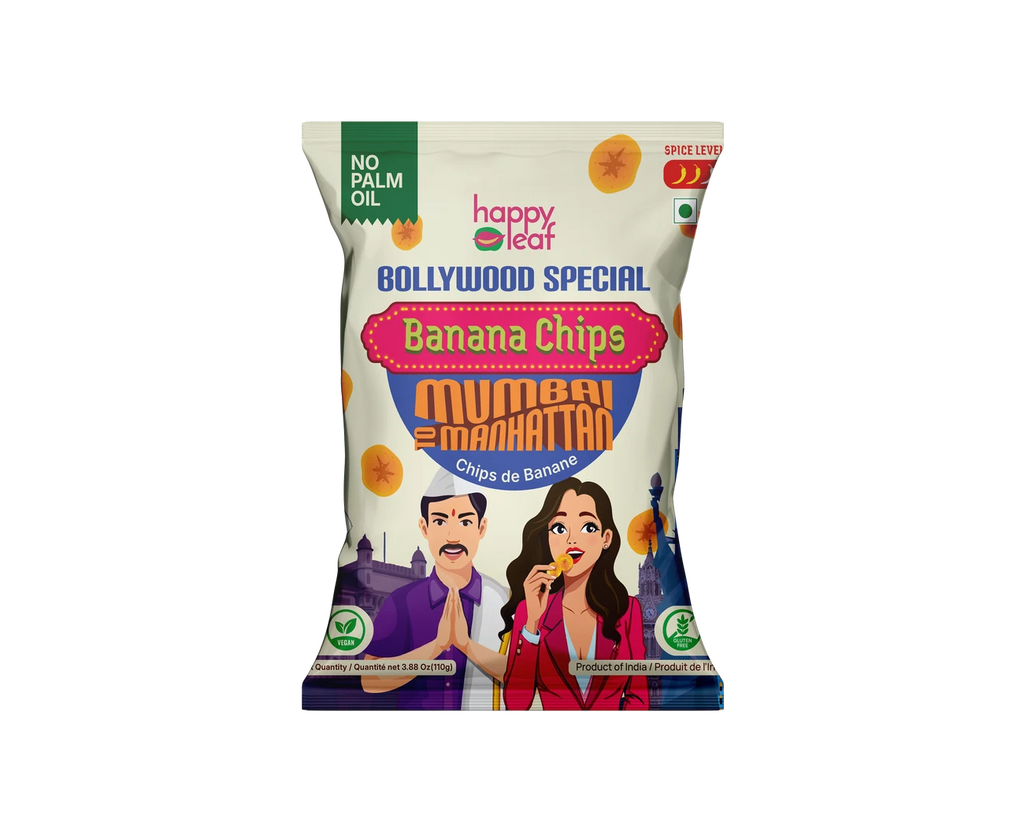 HAPPY LEAF BANANA CHIPS BOLLYWOOD SPECIAL 110 GM