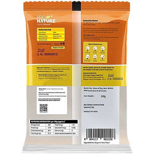 PRONATURE RICE FLOUR 500 GM