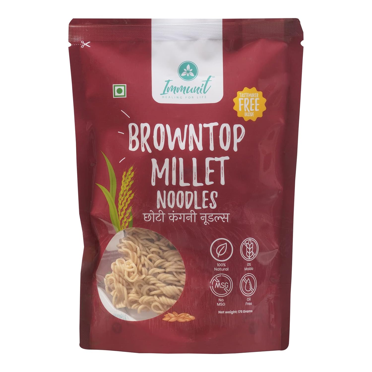 IMMUNIT BROWNTOP MILLET NOODLES 175 GM