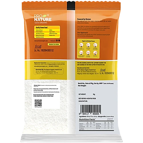 PRONATURE WHOLE WHEAT FLOUR 5 KG