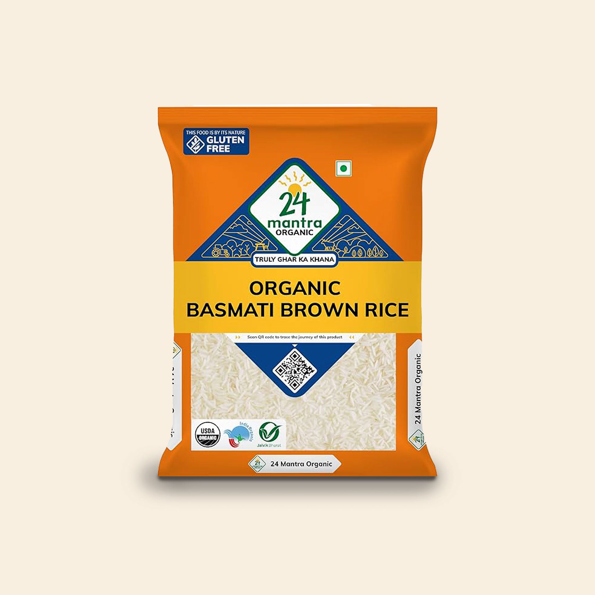 24 Mantra Basmati Rice Premium Brown 1 Kg