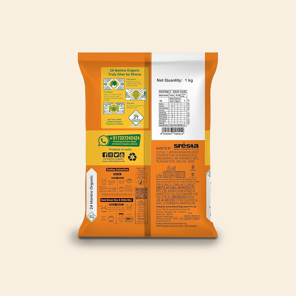 24 Mantra Basmati Rice Premium Polished 1 Kg