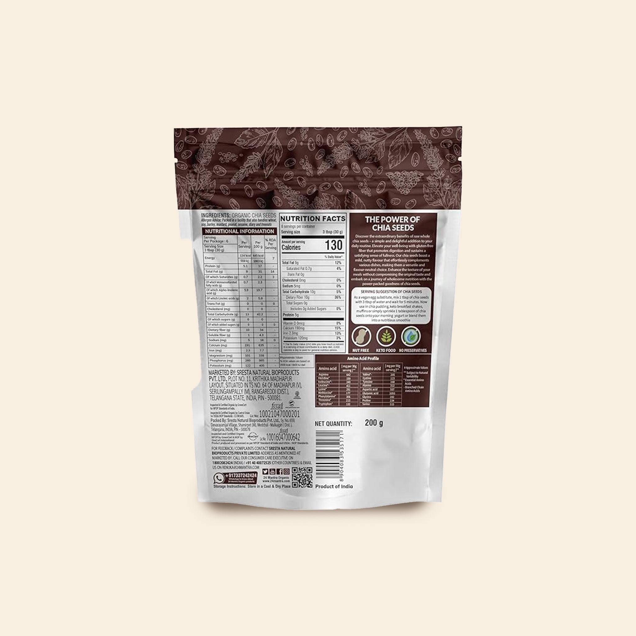 24 Mantra Chia Seed 200G
