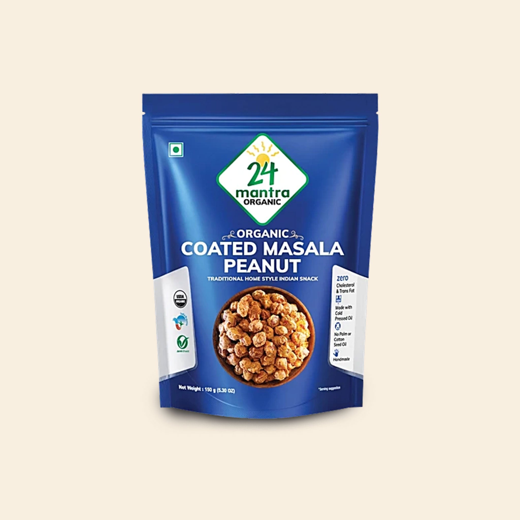 24 Mantra Coated Masala Peanut 150 G