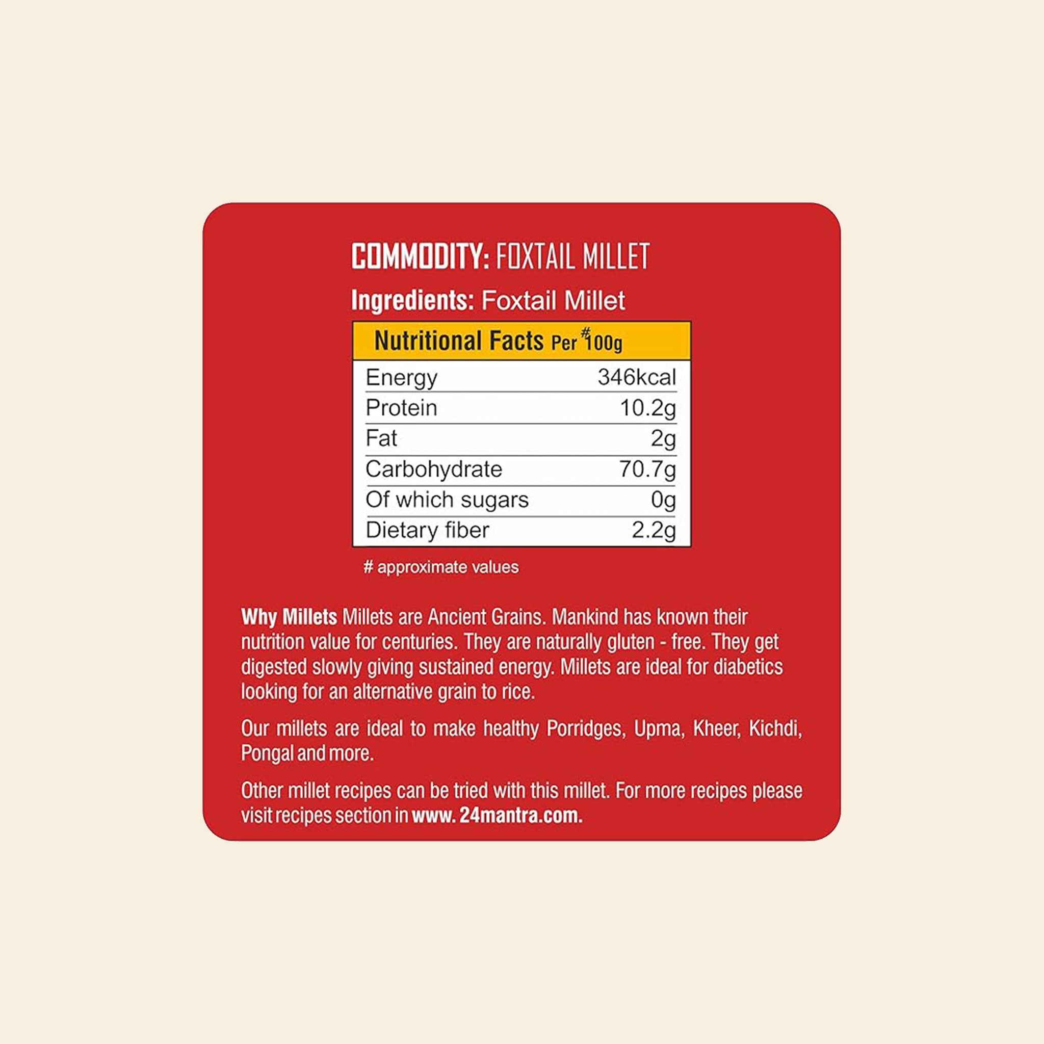 24 Mantra Foxtail Millet 1 Kg