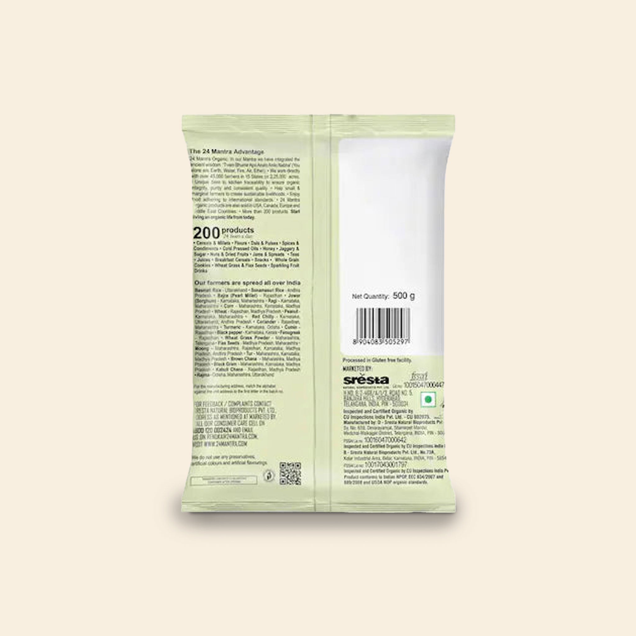 24 Mantra Organic Channa (Bengalgram) Dal 500 G