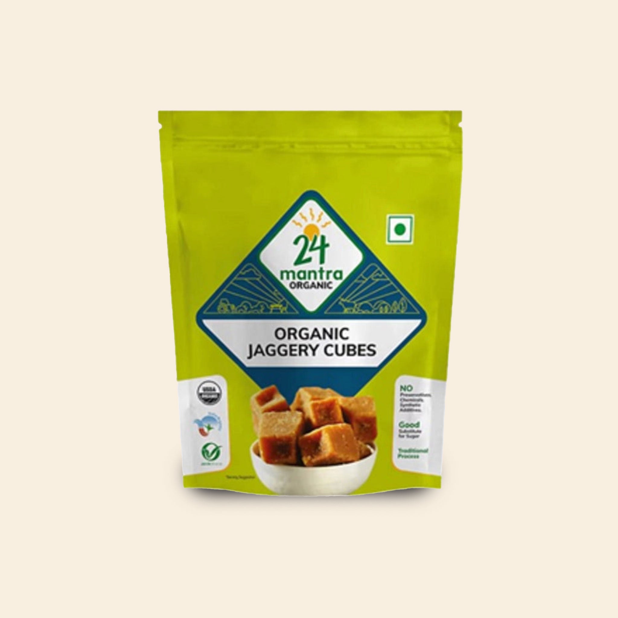 24 Mantra Organic Jaggery Cubes 450G