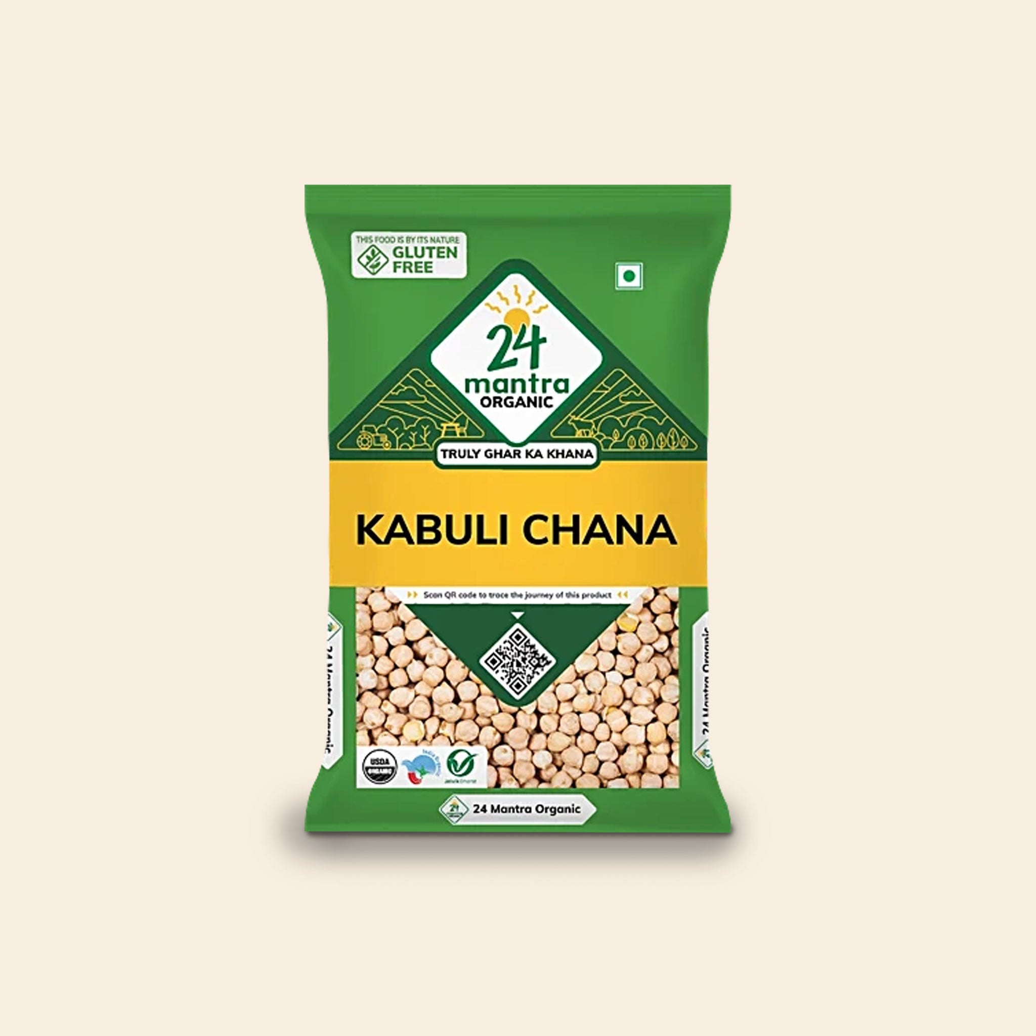 24 Mantra Organic Kabuli Chana 500 G