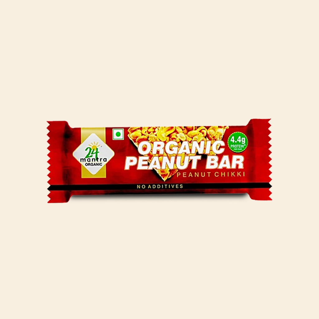 24 Mantra Organic Peanut Jaggery Chikki 33 G