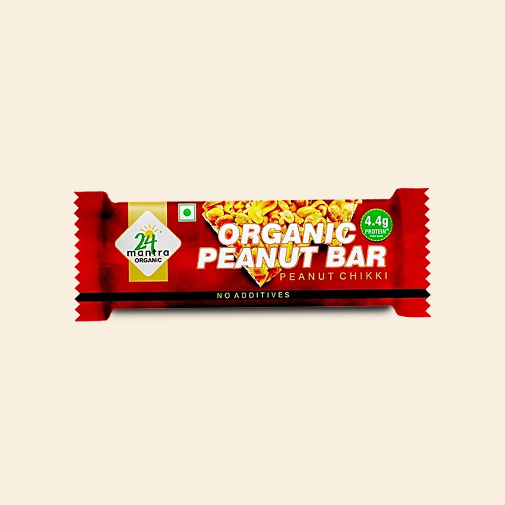 24 Mantra Organic Peanut Jaggery Chikki 33 G