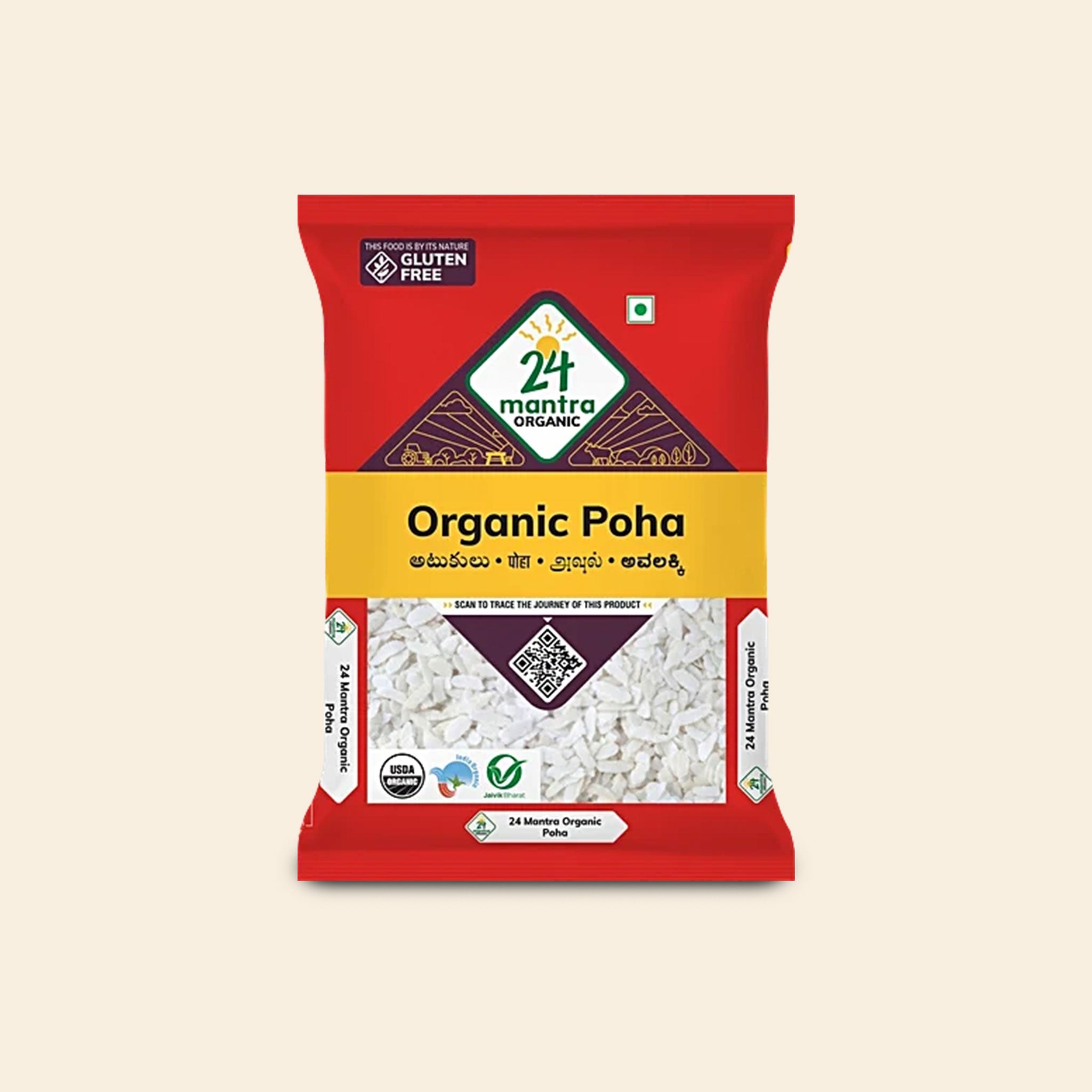 24 Mantra Organic Poha 500 G