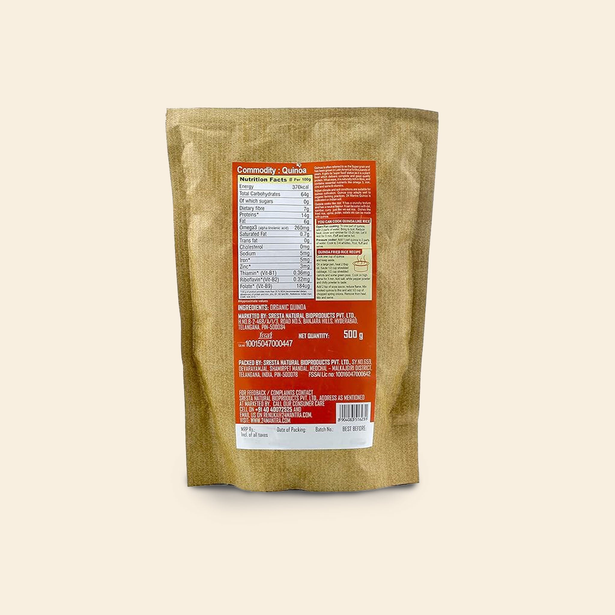 24 Mantra Organic Quinoa 500G
