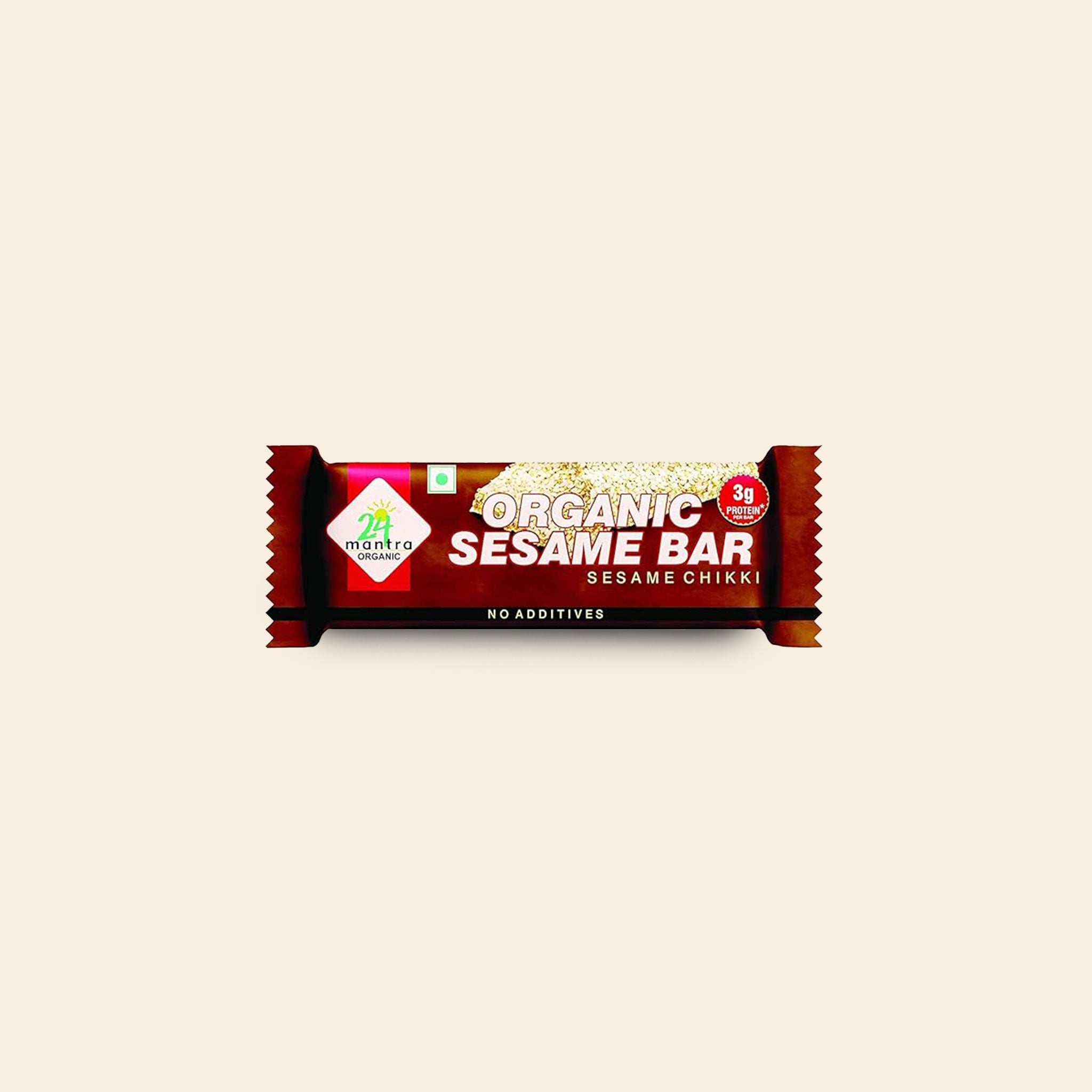 24 Mantra Organic Sesame Jaggery Chikki 33 G