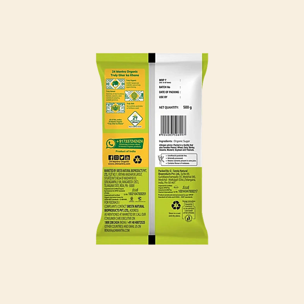 24 Mantra Organic Sugar 500 G