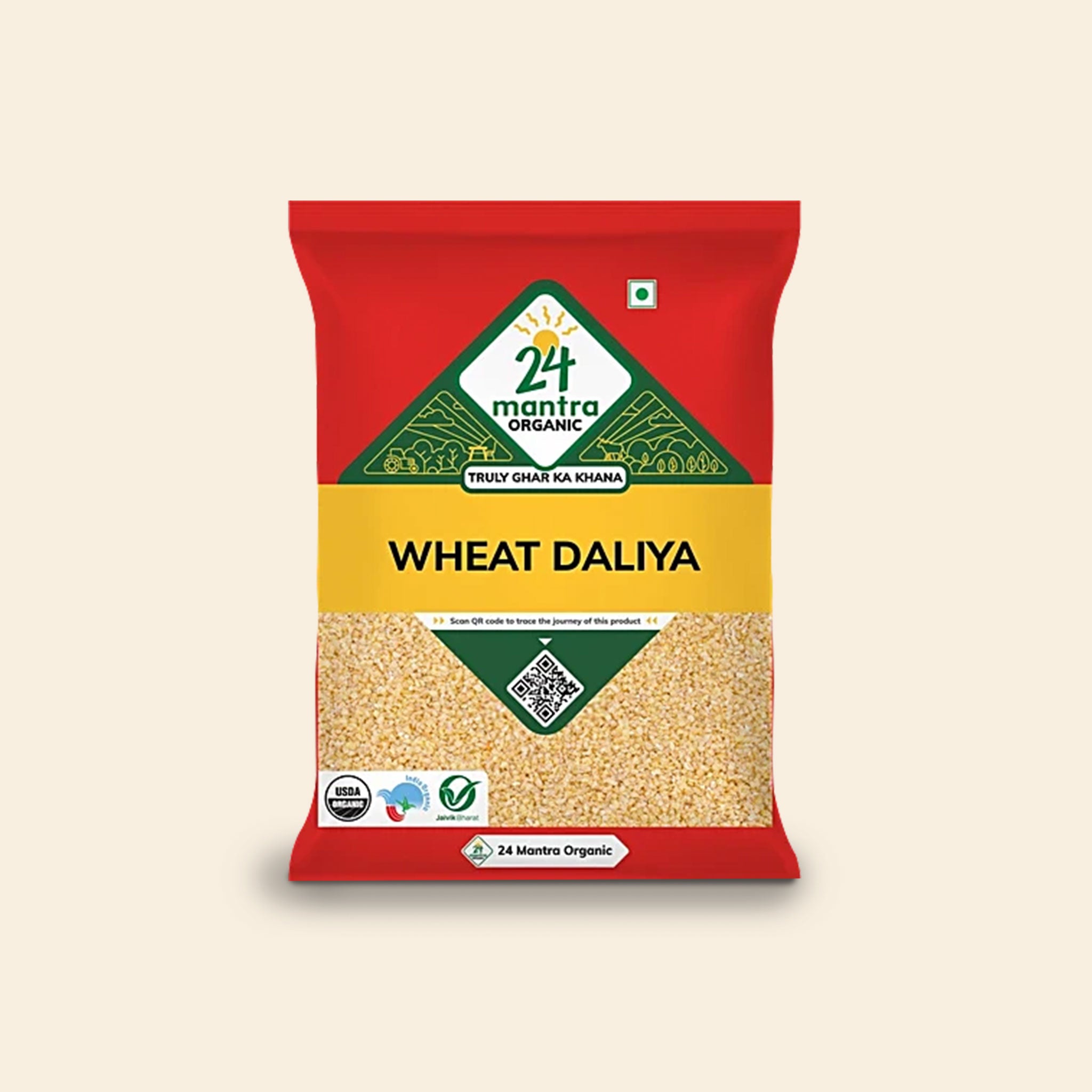 24 Mantra Organic Wheat Dhaliya 500 G