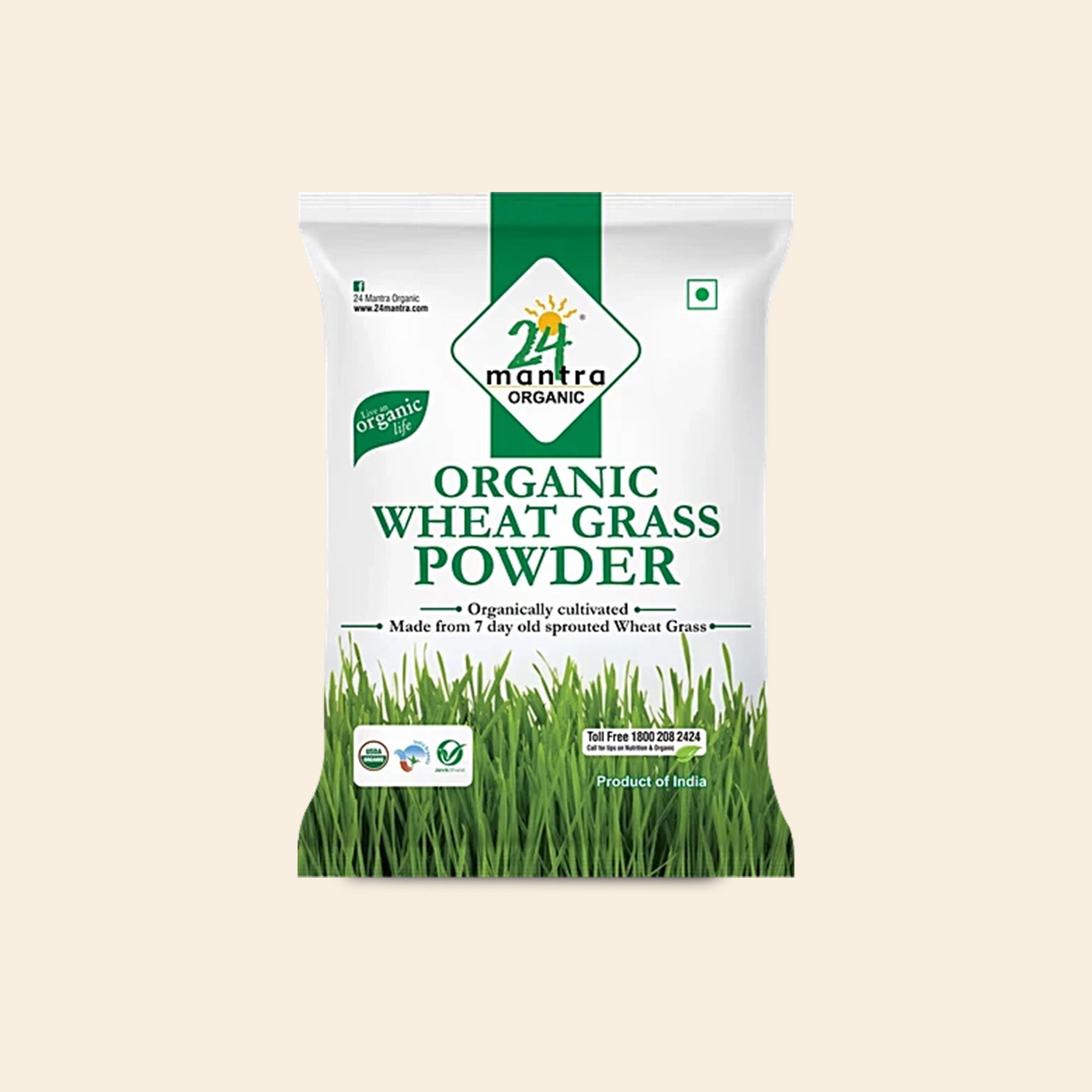 24 Mantra Organic Wheat Grass Powder 100 G