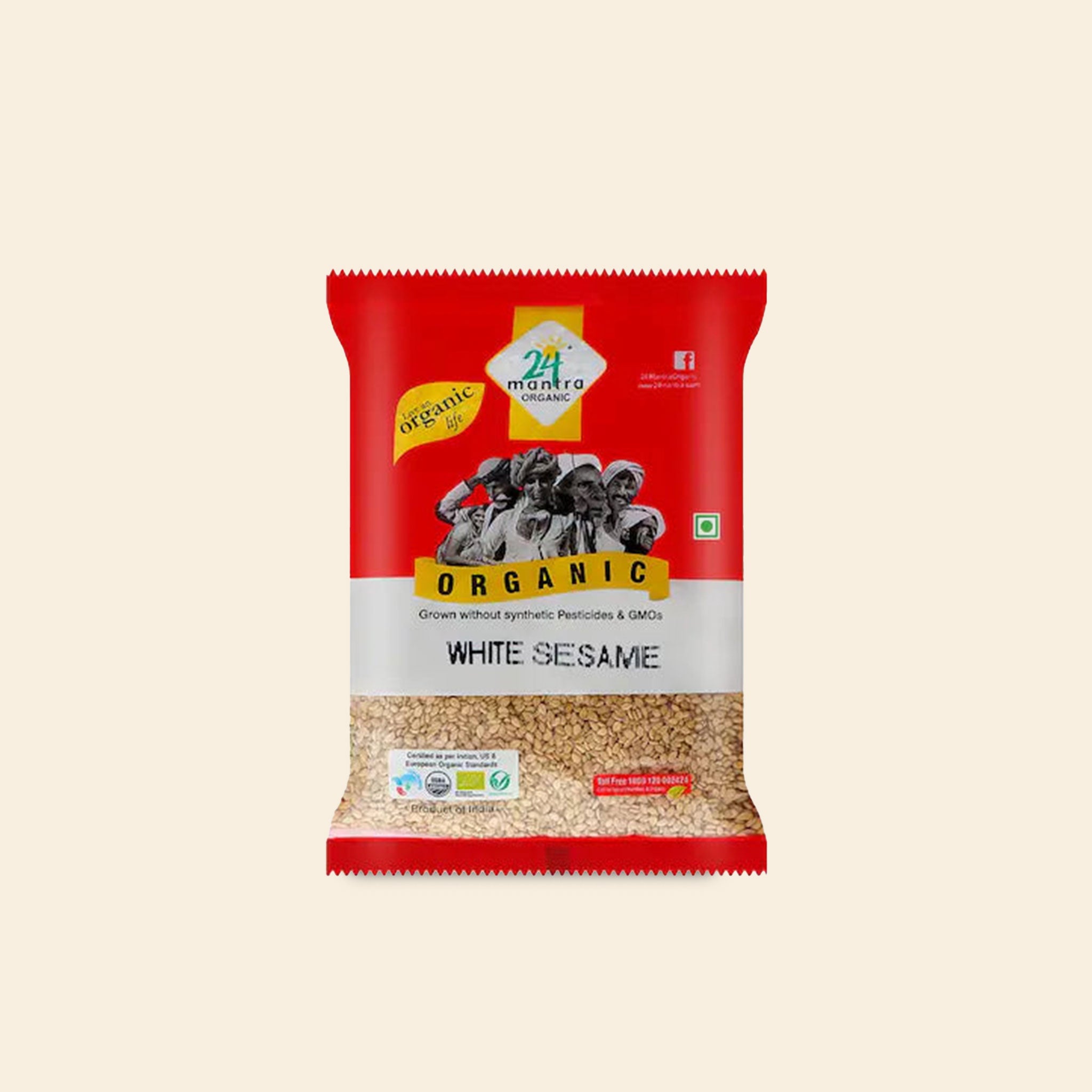 24 Mantra Organic White Sesame 100 G