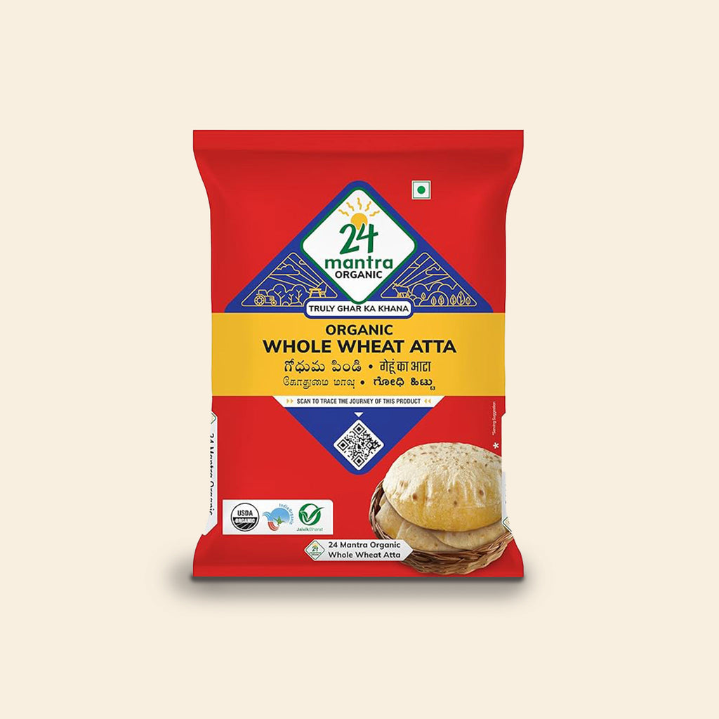 24 Mantra Organic Whole Wheat Atta Premium 1 Kg