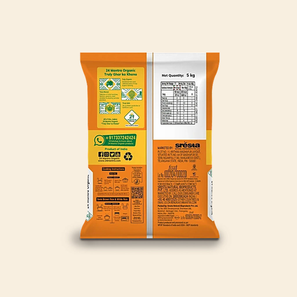 24 Mantra Sonamasuri Brown Rice 5 Kg