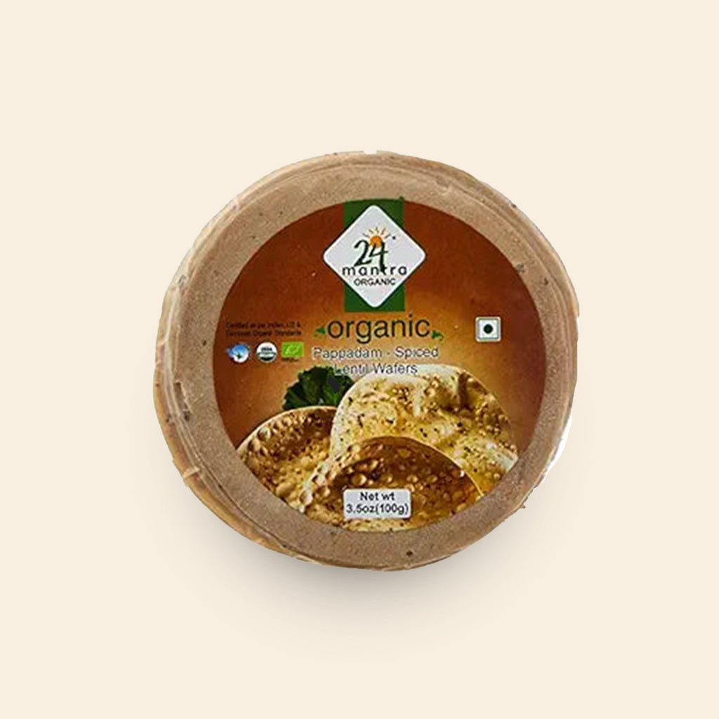 24 Mantra Spiced Papads 100 G