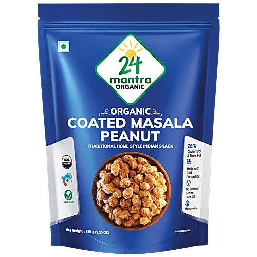 24 Mantra Coated Masala Peanut 150 G