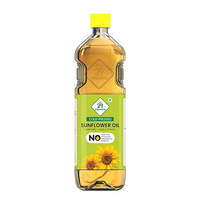 24 Mantra Organic Expeller Prsessed Sunflower Oil 1 L
