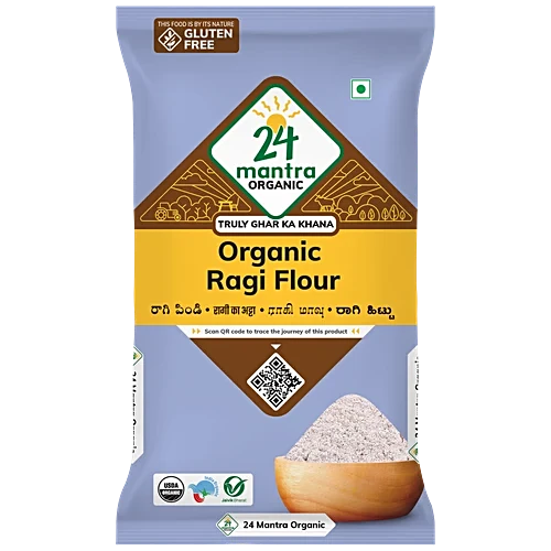 24 Mantra Organic Ragi Flour 500 G