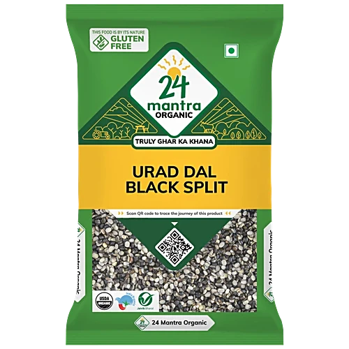24 Mantra Organic Urad Dal Black Split 500 G