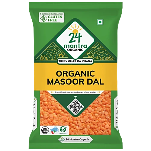 24 Mantra Organic Masoor Dal 500 G