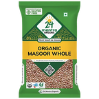 24 Mantra Organic Masoor Whole 500 G