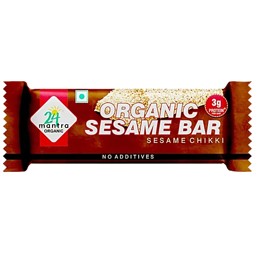 24 Mantra Organic Sesame Jaggery Chikki 20 G