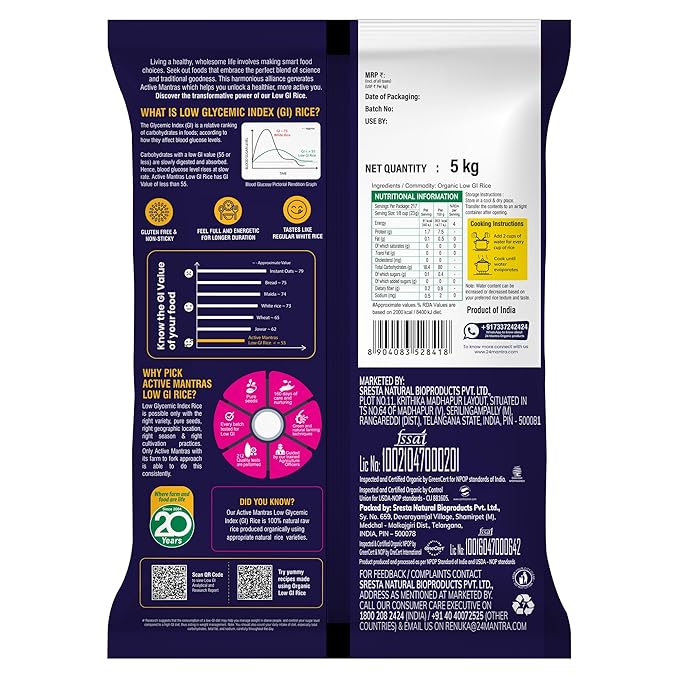 24 Mantra Low Gi Rice 5Kg