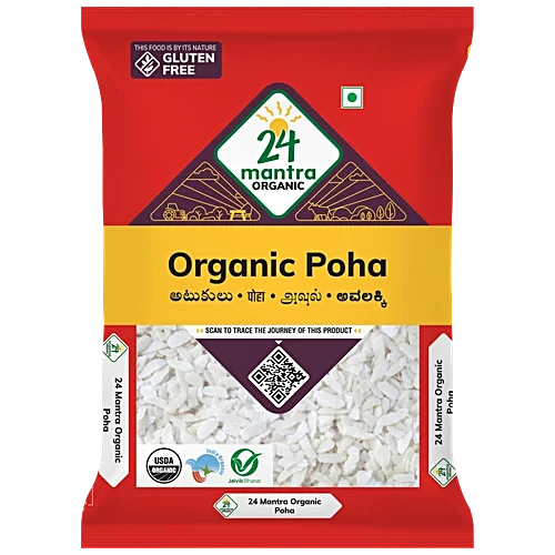 24 Mantra Organic Poha 500 G