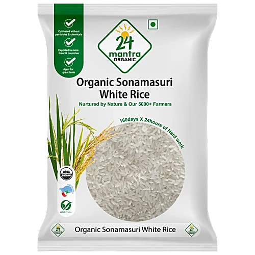 24 Mantra Organic Sonamasuri Polished Rice 1 Kg