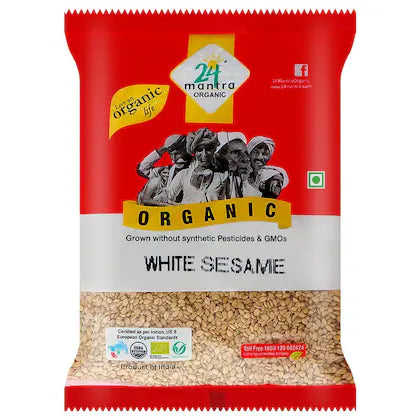 24 Mantra Organic White Sesame 100 G