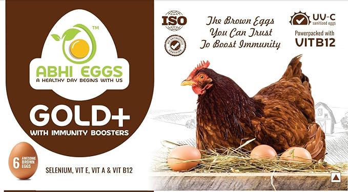 Abhi Foods Gold+ With Immunity Boosters Eggs - Pack Of 6