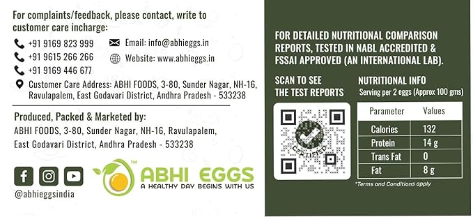Abhi Foods Nutri+ With Immunity Boosters Eggs- Pack Of 6