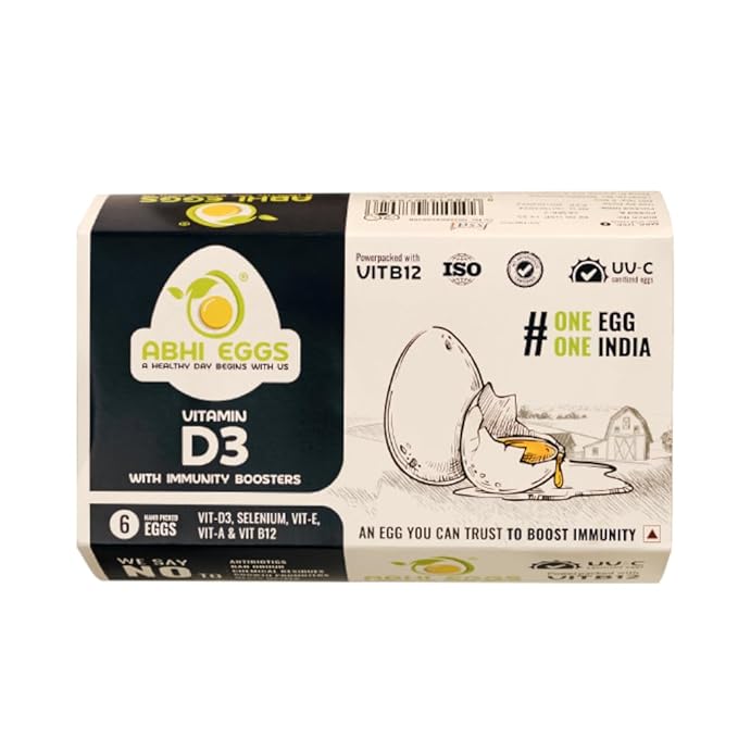 Abhi Foods Vit D3 With Immunity Boosters Eggs- Pack Of 6