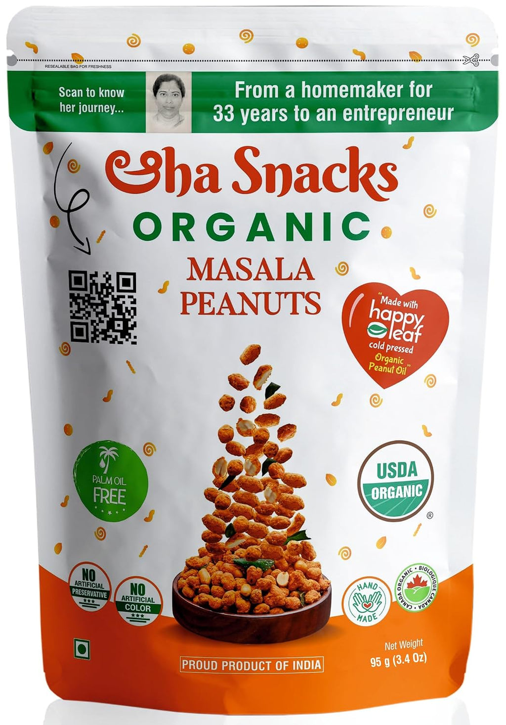 AHA MASALA PEANUTS 95 GM