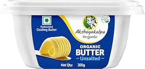Akshayakalpa Organic Cooking Butter Un-Salted 200 Gms