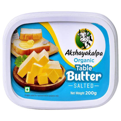 Akshayakalpa Organic Table Butter Salted 200 Grams