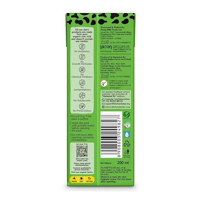 Akshayakalpa Butter Milk Spiced 200 Ml Tetrapak