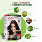 Radico Herbal Hair Color Natural Dark Brown 60 Grams