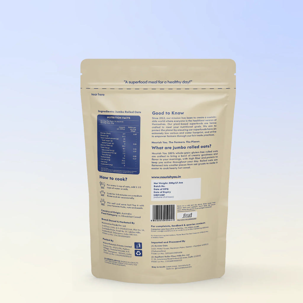 Nourish Jumbo Rolled Oats