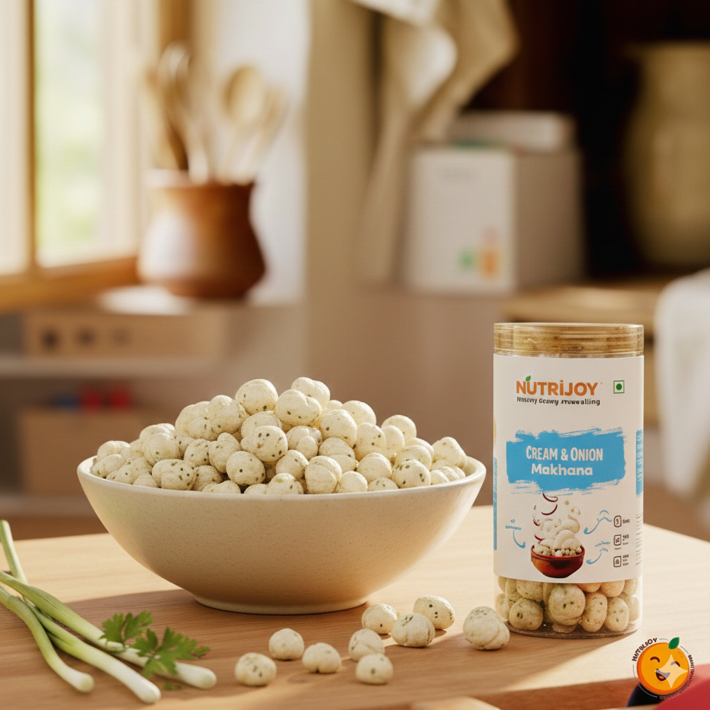 Nutrijoy Makhana Cream And Onion 100Gm