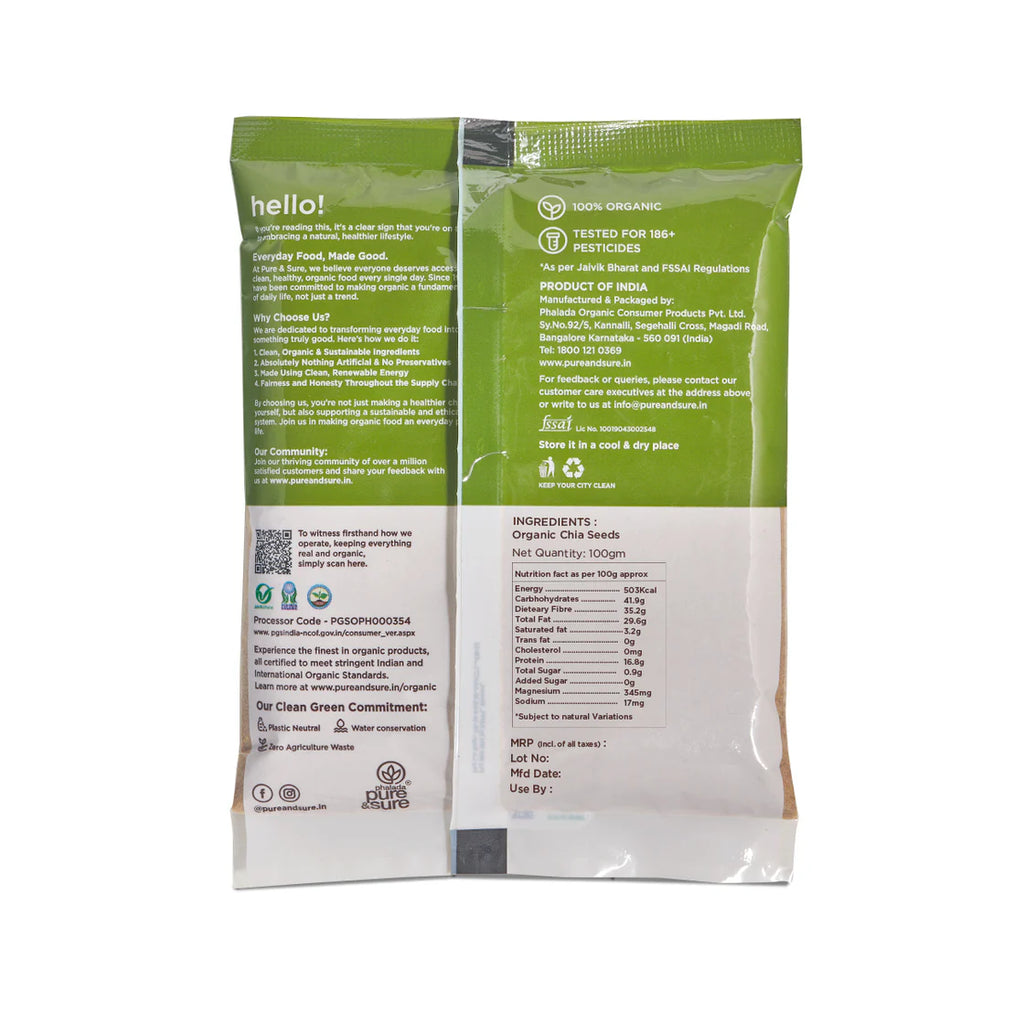 Ps Chia Seeds 100Gm