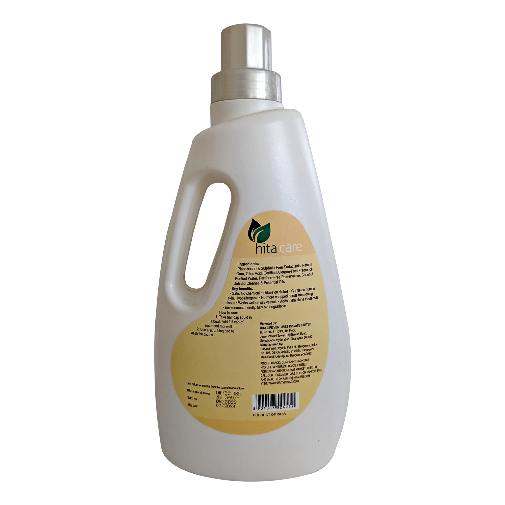 Hita Care Organic dishwash Liquid ( It)