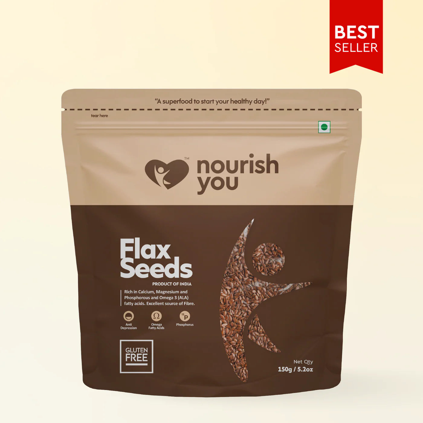 Nourish Flax Seeds 150Gm